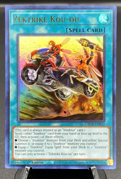 YuGiOh Zektrike Kou-ou - GRCR-EN037 - Ultra Rare - 1st Edition Near Mint - Image 1
