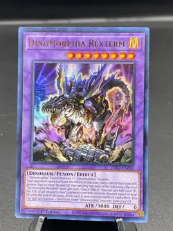 Yugioh Dinomorphia Rexterm DIFO-EN038 Ultra Rare 1st Edition Near Mint - Image 1
