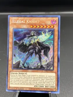 Yugioh Illegal Knight DIFO-EN023 Secret Rare 1st Edition Near Mint - Image 1