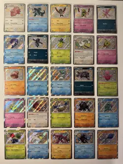 Lot of 25 Paldean Fates Baby Shiny Ultra Rare Pokemon Cards NM/M - Image 1