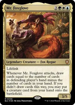Mr. Foxglove -Foil Near Mint MTG Commander: Bloomburrow - Image 1
