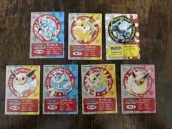 Pokemon Bandai Mini Kids Cards Lot Pikachu Eevee Umbreon Gyarados Vaporeon - Image 1