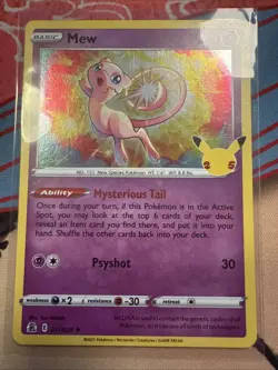 Pokemon Celebrations Mew Holo Rare Card 11/25 - Image 1
