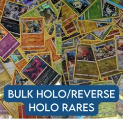 Pokemon Card Bulk lot 100 HOLO/REVERSE HOLO ONLY + 1 ULTRA RARE V/EX/FA - Image 1