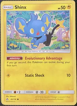 Shinx 45/156 Sm-Ultra Prism Regular - Pokemon Card - Image 1