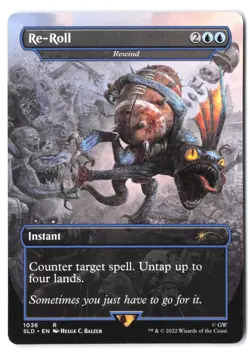 Re-Roll - Rewind (Borderless) #1036 SLD MTG NM - Image 1