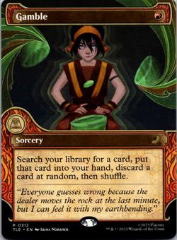 Gamble (Showcase) (312) - Avatar: The Last Airbender: Eternal-Legal (TLE) REG - Image 1