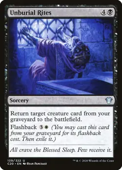Unburial Rites [Commander 2020] Magic MTG - Image 1