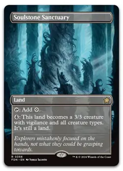 Soulstone Sanctuary (Borderless) #356 (NM) Foundations FDN Magic MTG - Image 1
