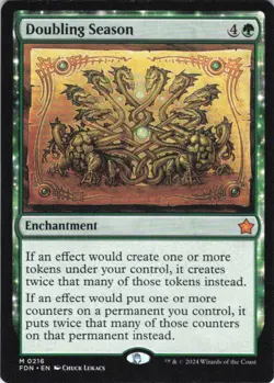 MTG Doubling Season (216) | NM | Foundations {FDN} - Image 1