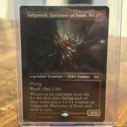Valgavoth, Harrower of Souls - Borderless Commander: Duskmourn: House of Horror - Image 1