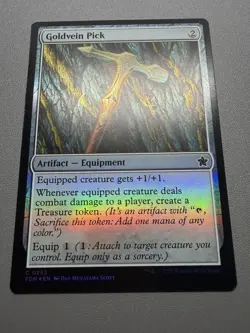 Goldvein Pick C 0253 Foil FDN NM MTG Magic the Gathering - Image 1