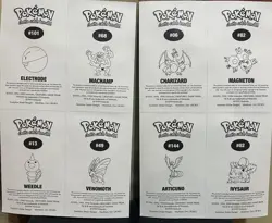 1999 Pokemon Sandylion Aufkleber Blatter #06 Charizard #02 Ivysaur 144 Articuno - Image 3