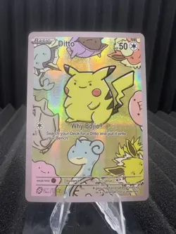 Ditto (Pikachu) #11 - Holo Foil - After Skool Hobby Series 2 Fan Art - Pokemon - Image 1