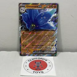 Pokemon Glimmora ex 123/197 SV03: Obsidian Flames Holo NM - Image 1