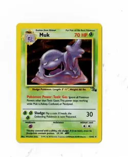 Pokemon Fossil Set HOLO Muk 13/62 LP - Image 1