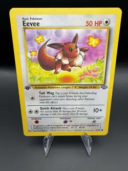 Eevee 51/64 Pokemon Jungle 1st Edition WOTC Vintage 1999 - Image 1