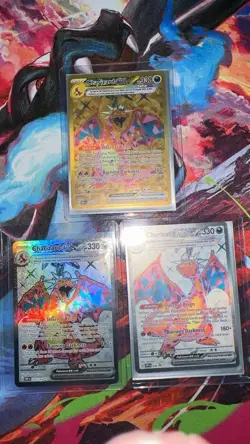 Pokemon TCG Lot Of 3 Charizards EX (Obsidian Flames) - Image 1