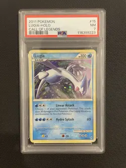 Pokemon 2011 Call of Legends Lugia Holo Rare #15/95 PSA 7 - Image 1