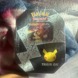 Pokemon TCG 25th Anniversary Tin - Lance's Charizard V - New Sealed Celebrations - Image 1