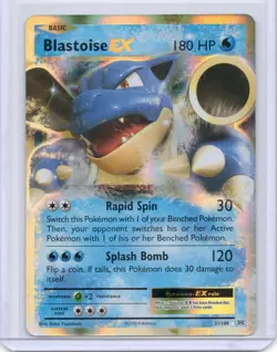 TCG Pokemon Blastoise EX 21/108 Holo Rare XY Evolutions Ultra Rare Holo NM/M - Image 1