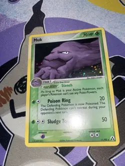 Pokemon TCG Holo Muk 11/92 EX Legend Maker LP+ - Image 1