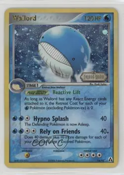 Wailord Reverse Foil Pokemon EX Legend Maker #14 2006 - Image 1