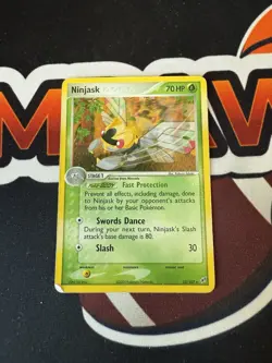 Pokemon NINJASK 13/107 EX DEOXYS HOLO RARE Pokemon Nintendo 2005 Vtg DMG - Image 1