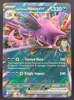 2023 Pokemon SV Black Star Promos - SVP EN Team Rocket's Nidoking ex #217 - Image 1