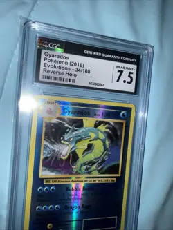 2016 Pokemon XY Evolutions Gyarados Holo #34 CGC 9.5 - Image 3