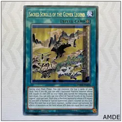 Sacred Scrolls of the Gizmek Legend - AMDE-EN058 - Rare 1st Edition Yugioh - Image 1