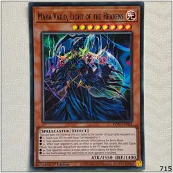 Maha Vailo, Light of the Heavens - BLVO-EN024 - Super Rare 1st Edition Yugioh - Image 1