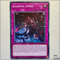 Azamina Aphes - SUDA-EN070 - Common 1st Edition Yugioh - Image 1
