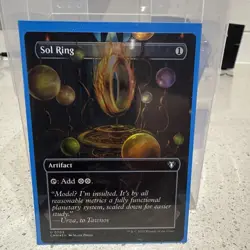 Magic the Gathering Commander Masters Sol Ring Borderless Foil Card - Image 1