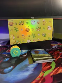 MTG Final Fantasy Chocobo Empty Bundle Box, 32 Land Cards & Click Wheel - Image 1