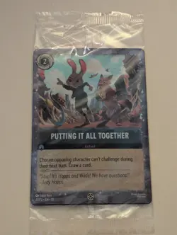 Lorcana Putting It All Together 27/P3 Cinemark Promo Card Zootopia 2 Disney - Image 1