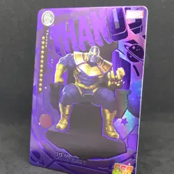 Camon Marvel Avengers SSR Thanos MW-018Z Purple Foil Version Card - Image 2