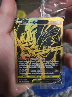 Zacian V SWSH076 SEALED BRAND NEW!! Pokemon TCG Card Full Art Holo - Image 1