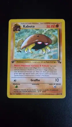 Kabuto - 50/62 - Fossil - Excellent Prima edizione 1st, Pokemon Card - Image 2