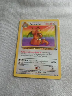 DRAGONITE 19/62 Fossil NM Rare Pokemon Card - Image 1