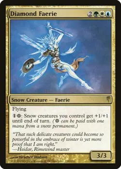 Magic The Gathering MTG DIAMOND FAERIE Coldsnap NM Near Mint - Image 1