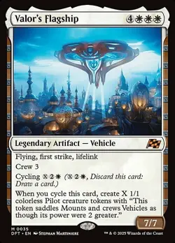 Magic The Gathering MTG VALOR'S FLAGSHIP Aetherdrift NM Near Mint - Image 1