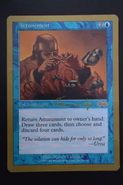 Magic The Gathering MTG ATTUNEMENT WCD 2000: Tom Van de Logt HP Damaged - Image 1