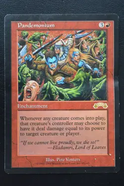 Magic The Gathering MTG PANDEMONIUM Exodus HP Damaged - Image 1