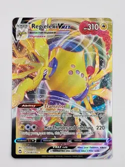 Regieleki Vmax 058/195 Holo Ultra Rare Silver Tempest Near Mint Pokemon Card - Image 1