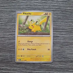 Pikachu #25 Scarlet & Violet 151 Pokemon 2023 Common TCG Card Non Holo NM - Image 1