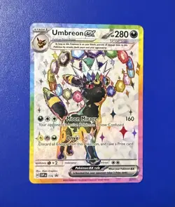 Pokemon TCG Umbreon EX 176 Black Star Promo Prismatic Evolutions Full Art NM - Image 1