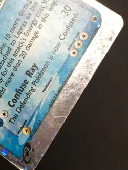 Pokemon TCG Lapras ex 99/109 Ruby and Sapphire Holo Ultra Rare HP - Image 4