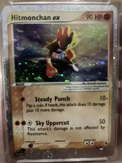 Pokemon Hitmonchan ex Ruby And Saphire Holo RARE 98/109 2003 GMA 3 VG - Image 3