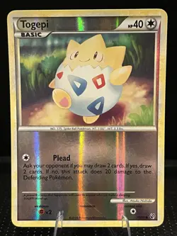 Togepi 70/90 - MP- Reverse Holo - HGSS Undaunted Pokemon TCG - Image 1